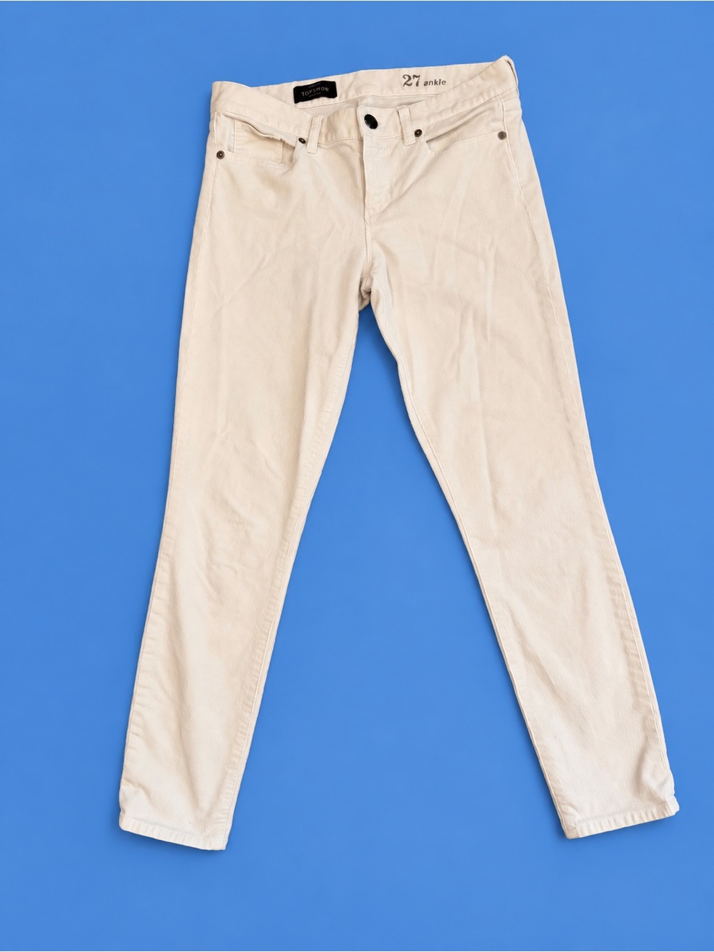 J. Crew Women’s Slim Straight Corduroy Jeans in Cream